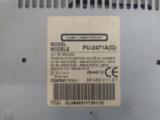 Radio Clarion PU-2471A(G) Citroen Peugeot