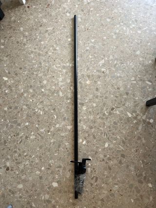 Barra cortina negra extensible - metal