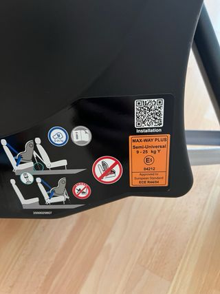 Silla coche Romer Max-Way Plus 9-25kg