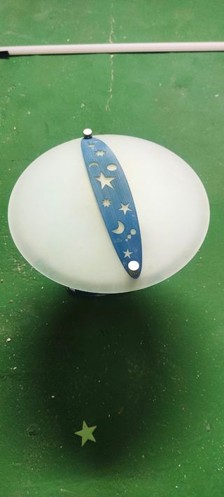 Lampara techo infantil azul - Estrellas