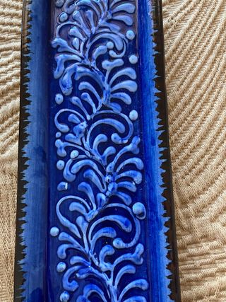Bandejas azules cerámica: 3 piezas