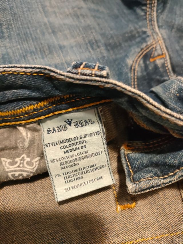 Vaqueros Sang Real azules