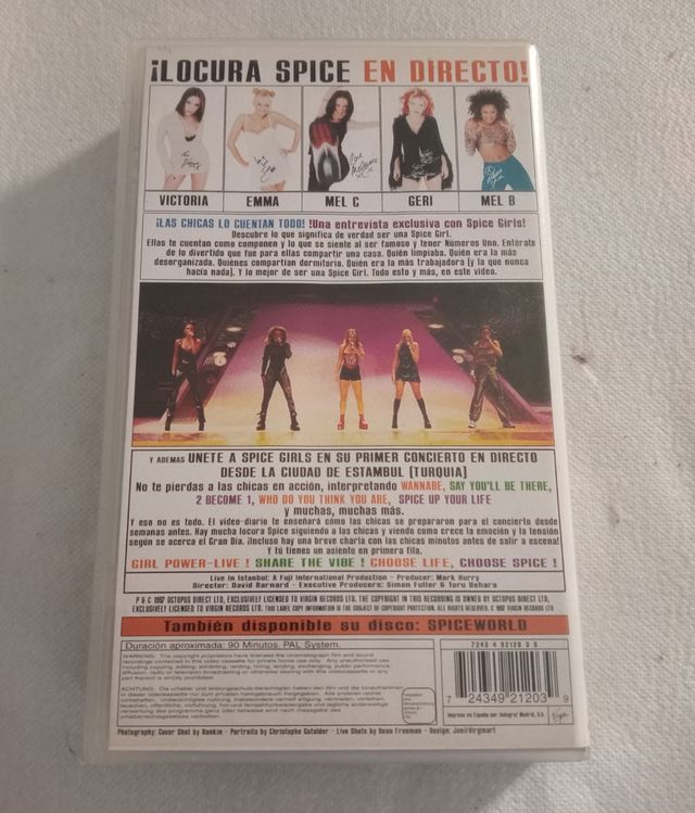 VHS Spice Girls: Concierto Estambul.


