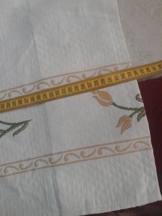 Cortinas beige y blancas - 2 uds.