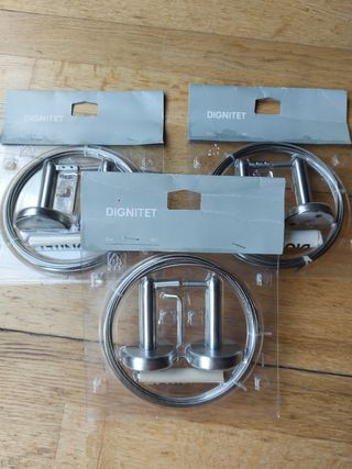 3 Rieles Dignitet Ikea - Plateados