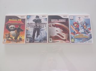 LOTE JUEGOS WII MORTAL KOMBAT, MARIO Y SONIC PAL E