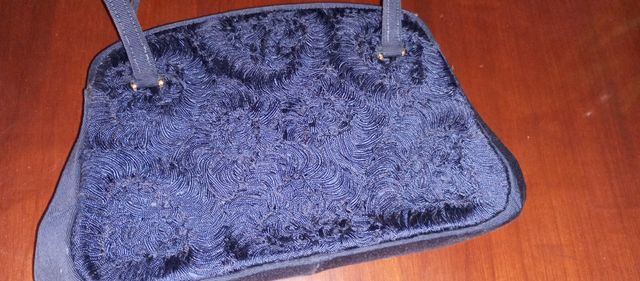 Borsa vintage anni '50 blu