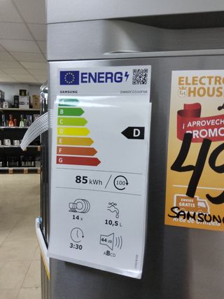 Lavavajillas Samsung DW60CG550FSR - Acero INOX
