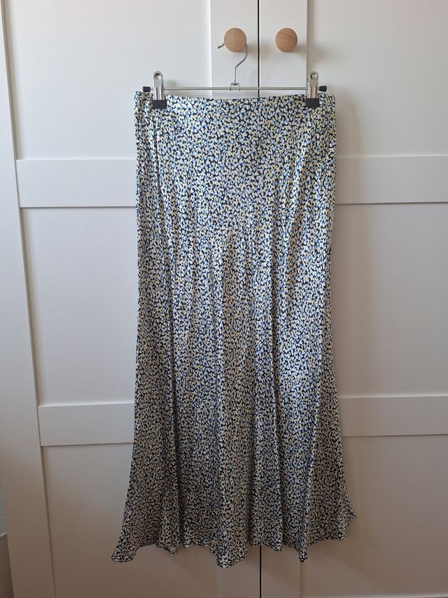 Falda S NUEVA flores H&M 