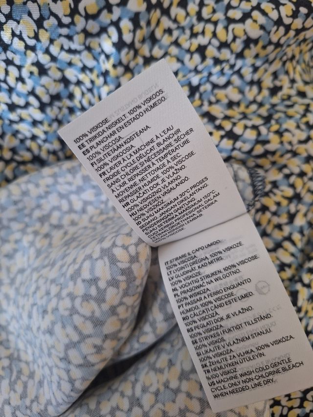 Falda S NUEVA flores H&M 