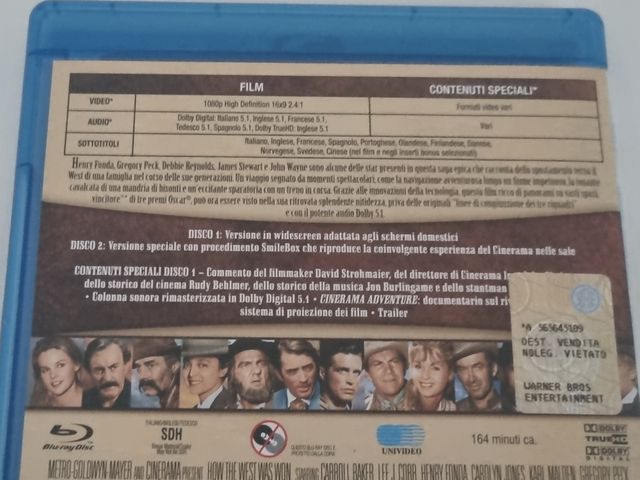 La conquista del West Bluray film raro 1962 J Ford