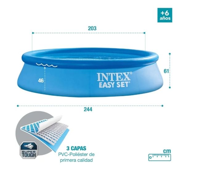 Piscina Intex Easy Set Ø244x61cm