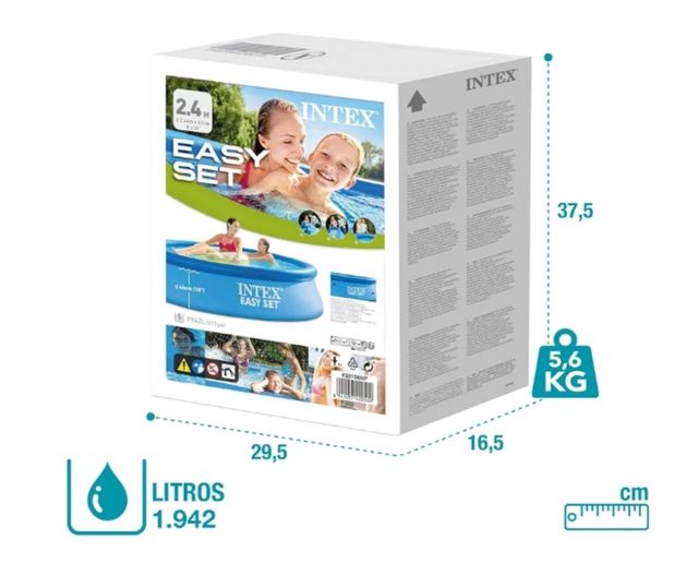 Piscina Intex Easy Set Ø244x61cm