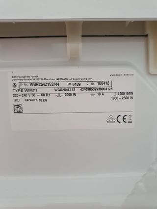 Lavadora Bosch WGG24260ES 10kg