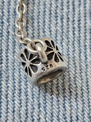 Cadena seguridad plata - Flores