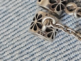Cadena seguridad plata - Flores