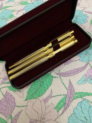 Set 3 penne oro vintage