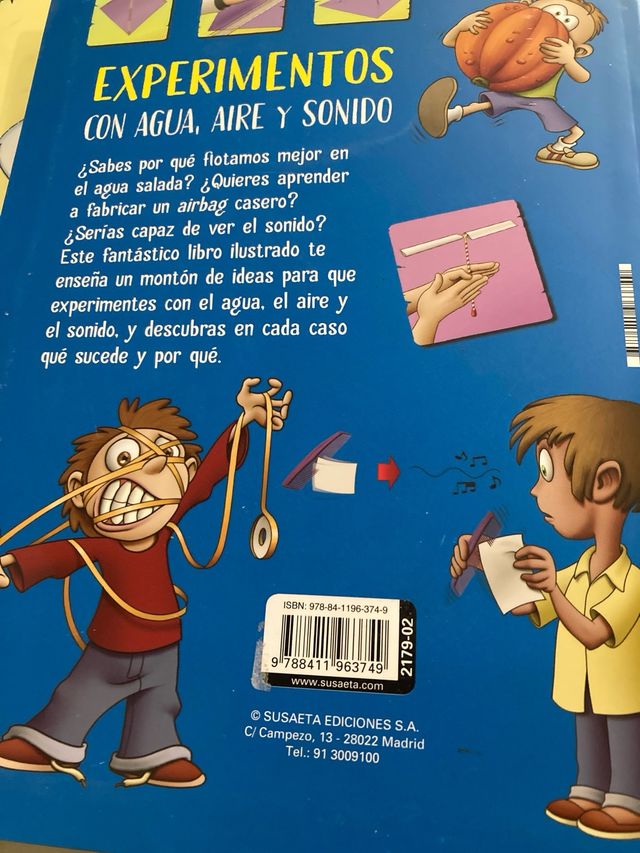 Experimentos con agua, aire y sonido