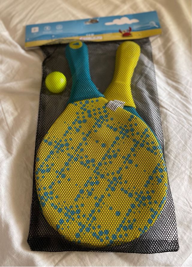 Palas playa | 2 raquetas + pelota