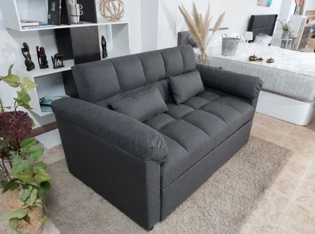Sofá cama gris - nuevo