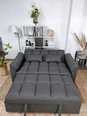 Sofá cama gris - nuevo