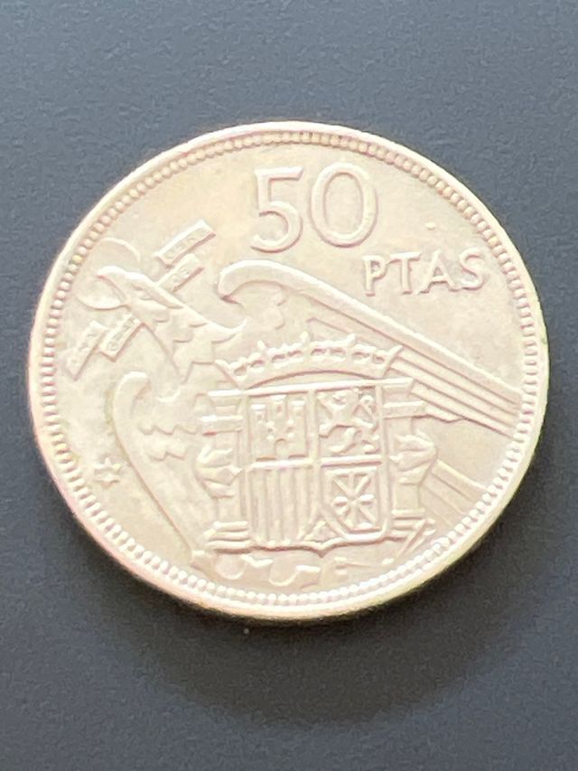 Moneda 50 Ptas Franco 1957