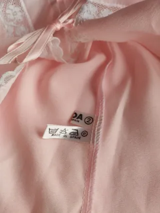 Lencería rosa vintage, nueva.