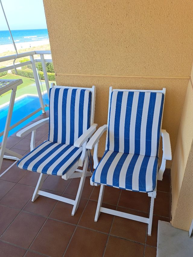 4 colchonetas Azul y blanco