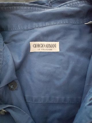 Camisa Giorgio Armani azul