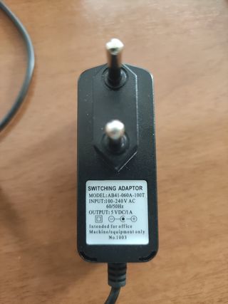 Adaptador Corriente 5V 1A
