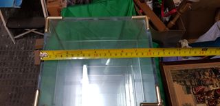 Antigua vitrina de cristal 3 estantes.