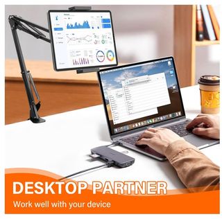 Supporto tablet smartphone ruotabile 360° letto