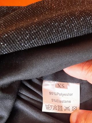 Vestido negro fiesta XS