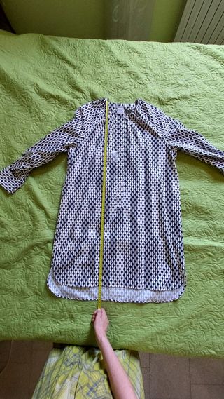 Abito cotone bianco e nero