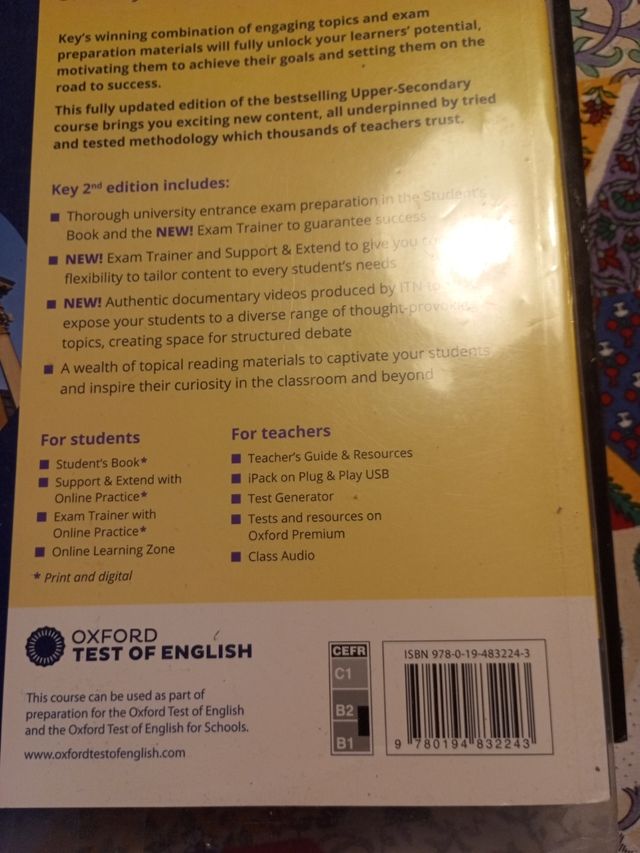 Key to Bachillerato 1. Student's Book. 2 Edition+