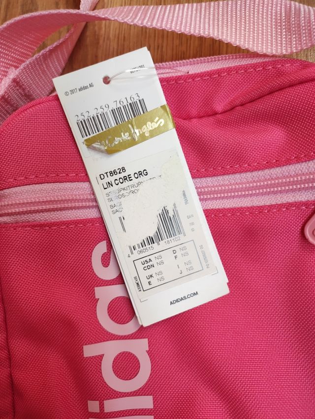 Bolso Adidas rosa - bandolera