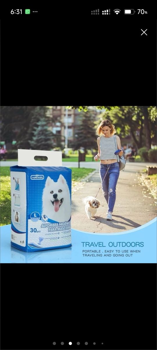 Almohadillas Higiene Mascotas (30 unid)