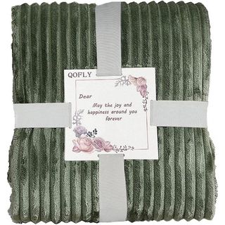Manta Polar 150*200cm (verde, negro y gris) Mantas cálidas de Felpa de Conejo Artificial para Camas, Manta para lanzar sofá de Lana de Coral Blando, Sábana Gruesa cómoda para otoño, Nuevo