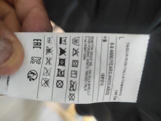 Cazadora cuero negra Benetton de niña, talla L