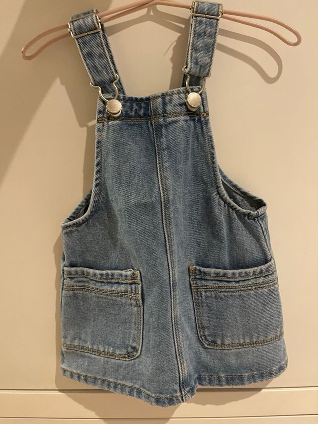 3 Petos Bebé Zara - Vaqueros y Beige