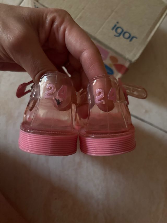 Sandalias Igor niña rosa - 24