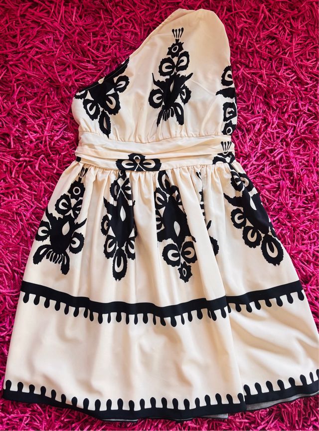 Vestito beige e nero - taglia unica