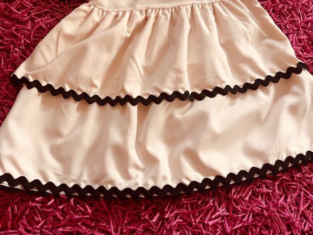 Vestito beige - Scollo asimmetrico