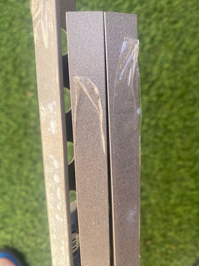 3 Guardavivos Aluminio Arena Rustico 12x2.66 mt