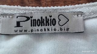 Maglia glitter Pinokkio argento