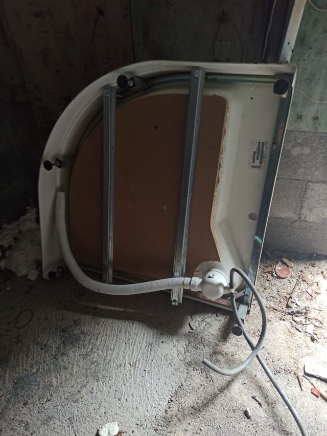 Cabina hidromasaje con  motor blanca