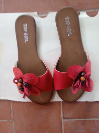 Chanclas rojas Top Girl