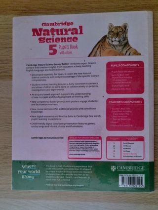 Libro de texto Cambridge Natural Science Level 5 P