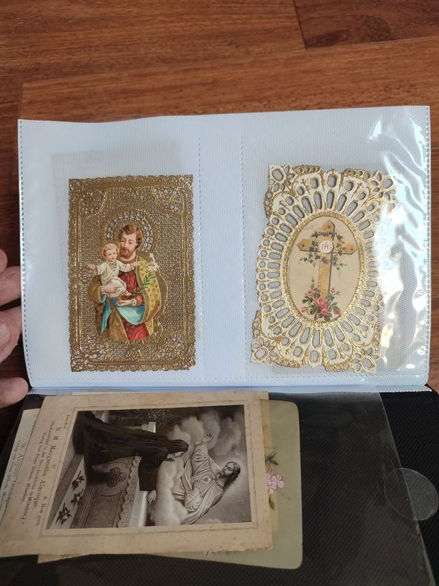 Álbum estampitas religiosas antiguas