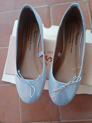 Bailarinas plateadas Mandarina